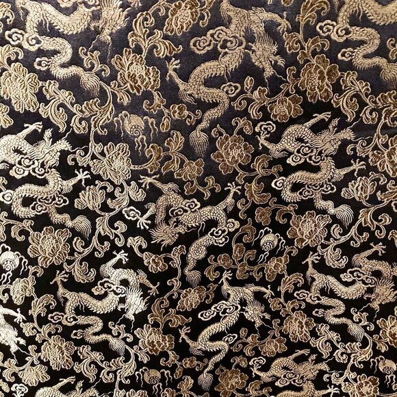 The Planet M Elegant Chinese Vest with Golden Dragon Embroidery - Picture 6 of 9